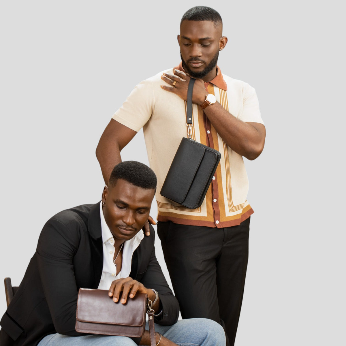 The zachi clutch bag