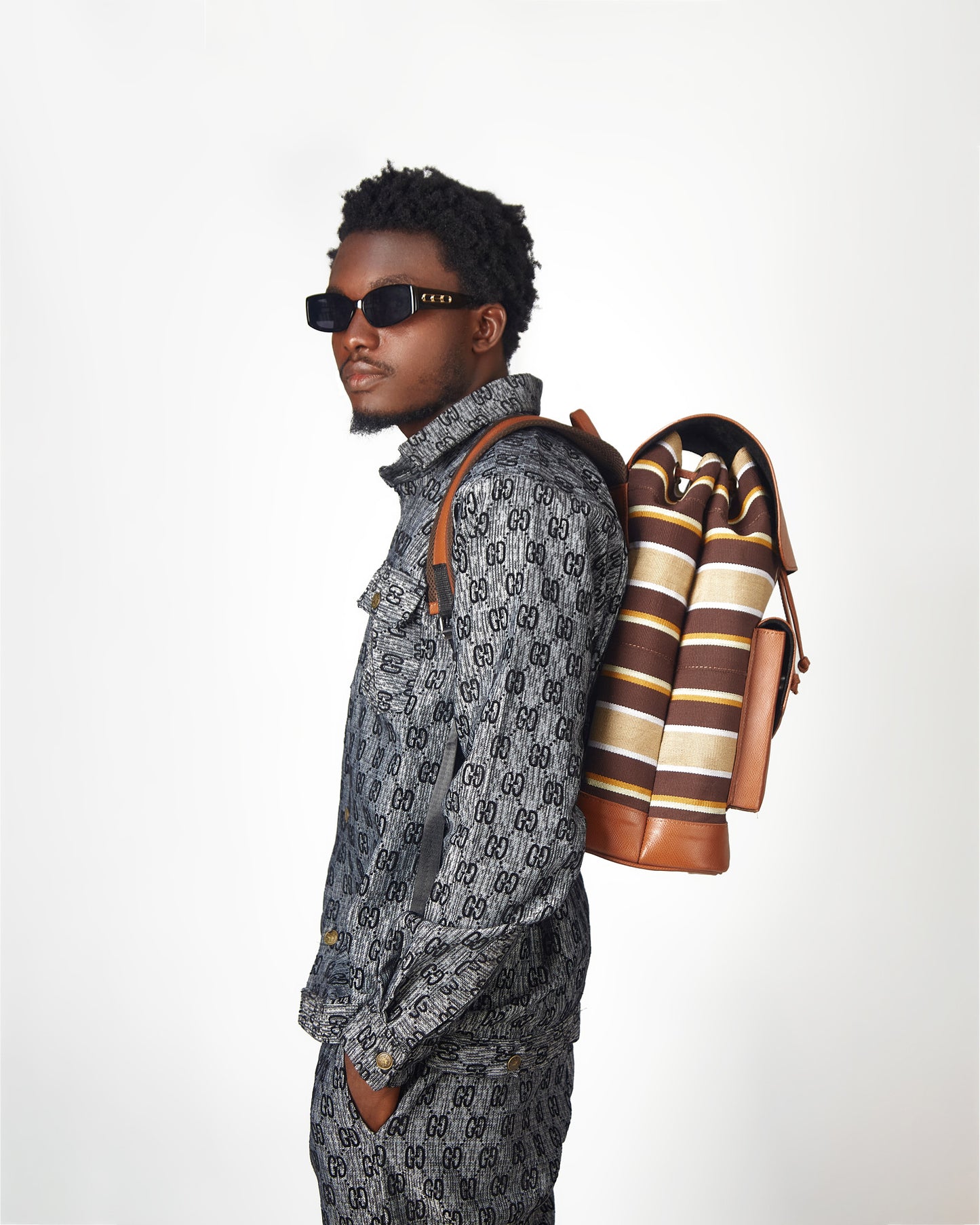 Aso oke backpack