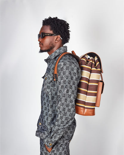 Aso oke backpack